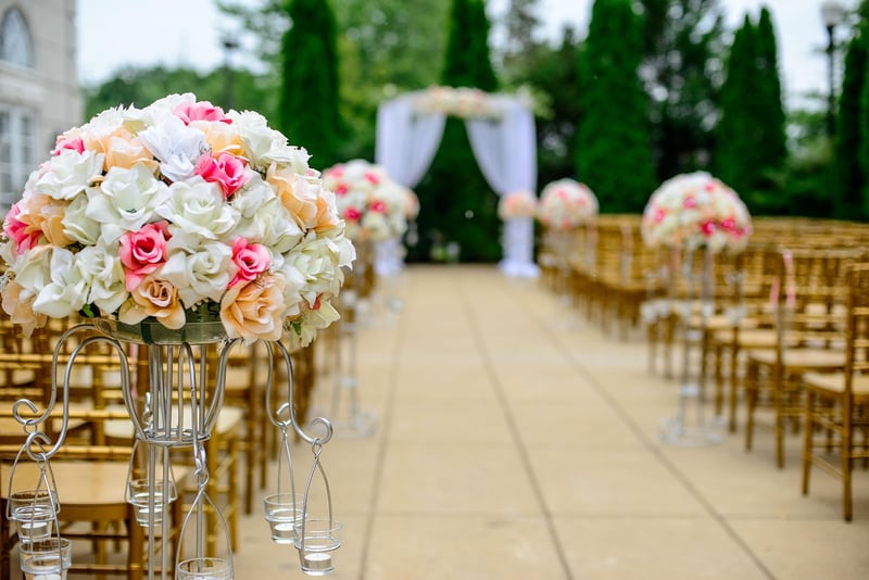 Flower Petal Aisle Runner